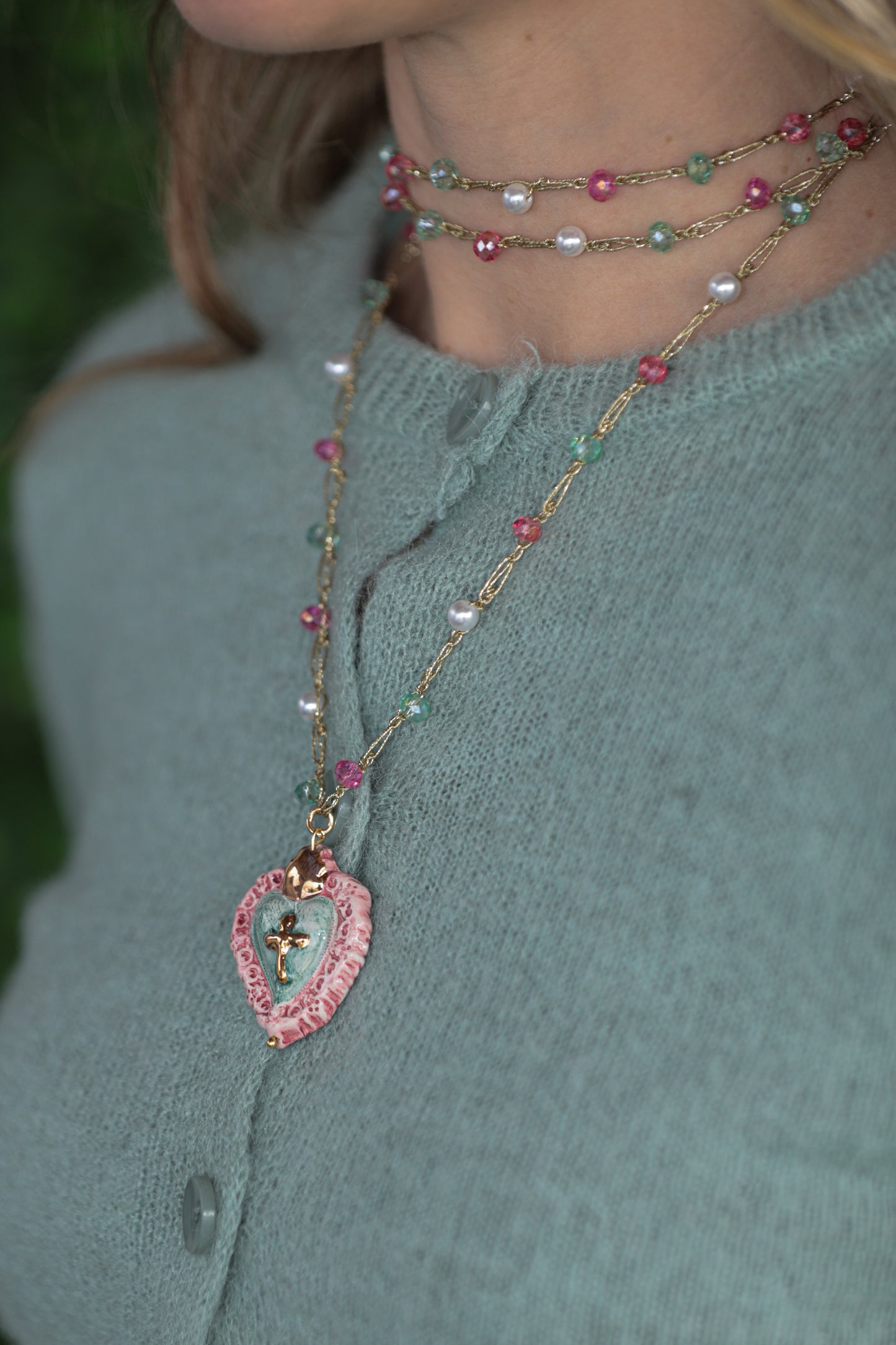 Collar Corazón Bendito