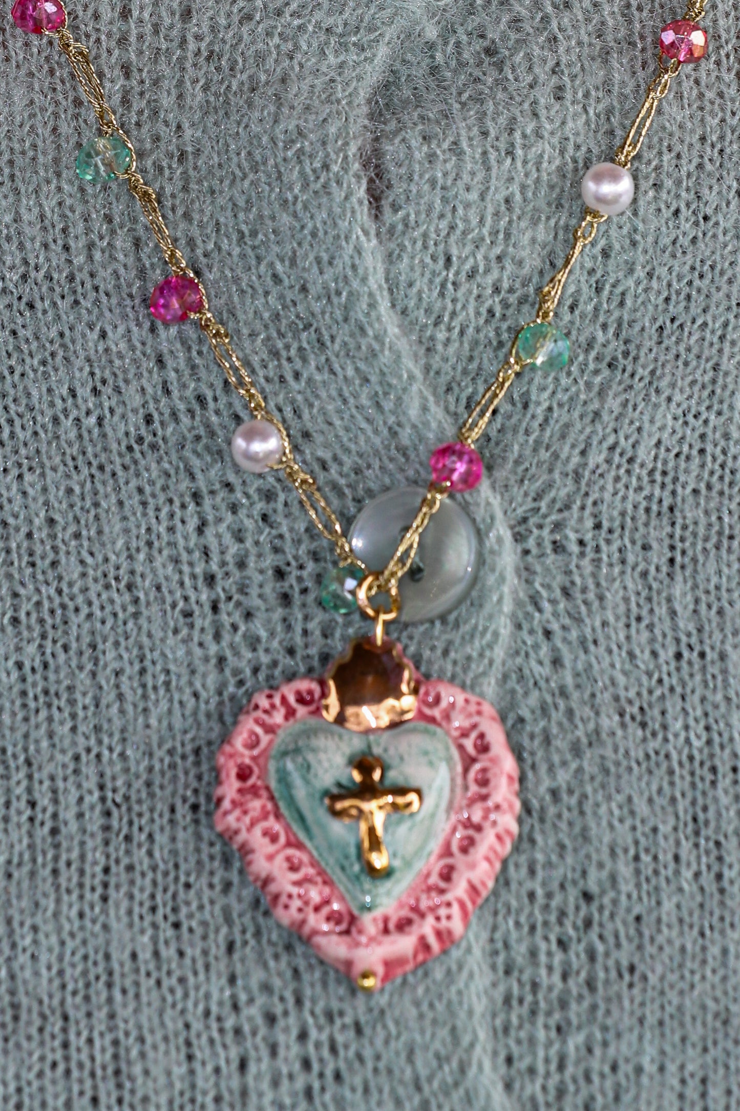 Collar Corazón Bendito